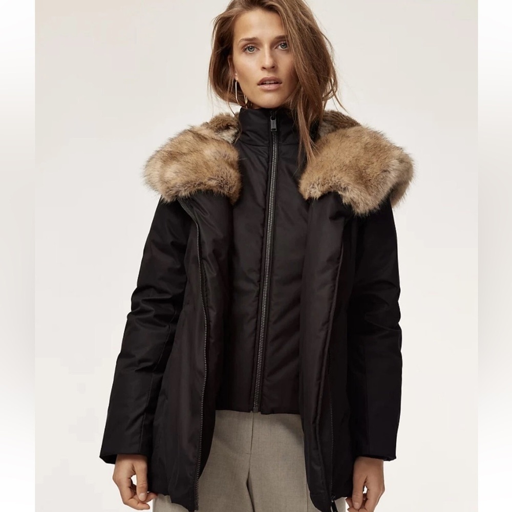ARITZIA Babaton Chamonix Goose Down Winter Parka Black XS